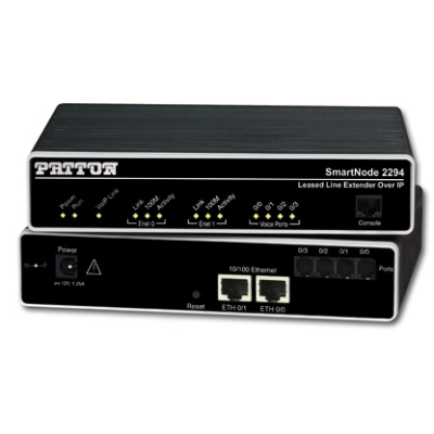 Patton SmartNode 2290 2-wire Analog-over-IP Leased Line Extender | 2 or 4 lines